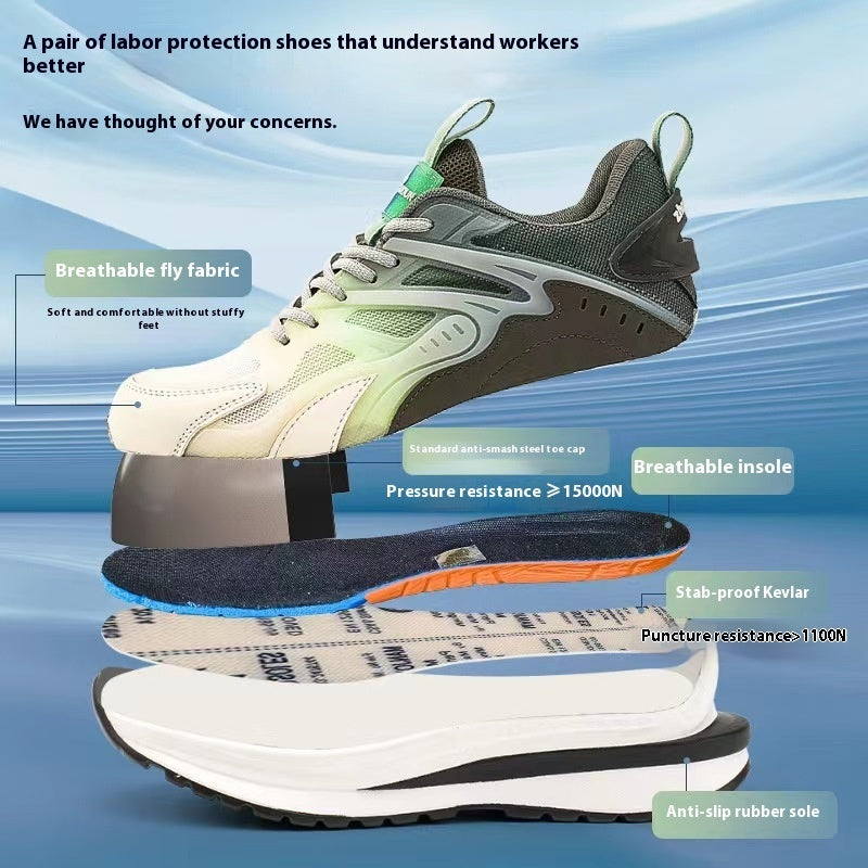 Men’s Lightweight Safety Shoes – Wear-Resistant & Non-Slip