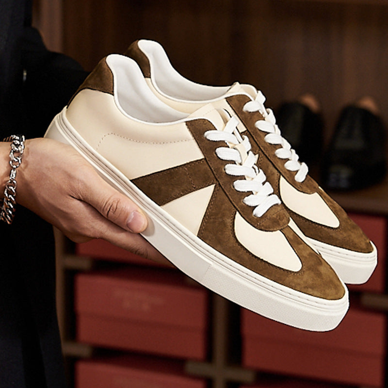 Men’s & Women’s Retro Skateboard Shoes – Casual Color Matching Flats