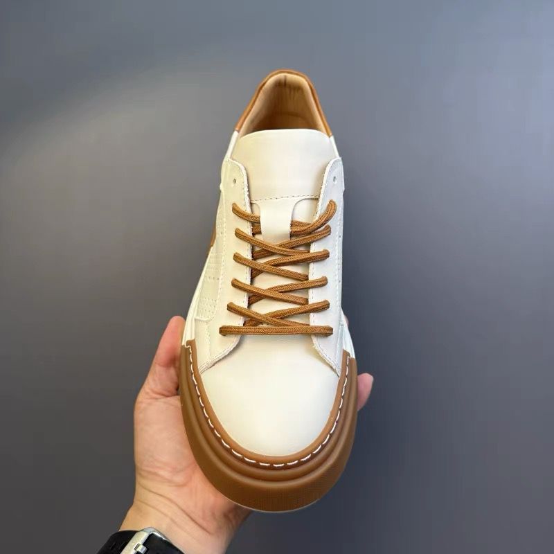 Men’s Casual Leather Sneakers – Soft, Breathable & Genuine Leather
