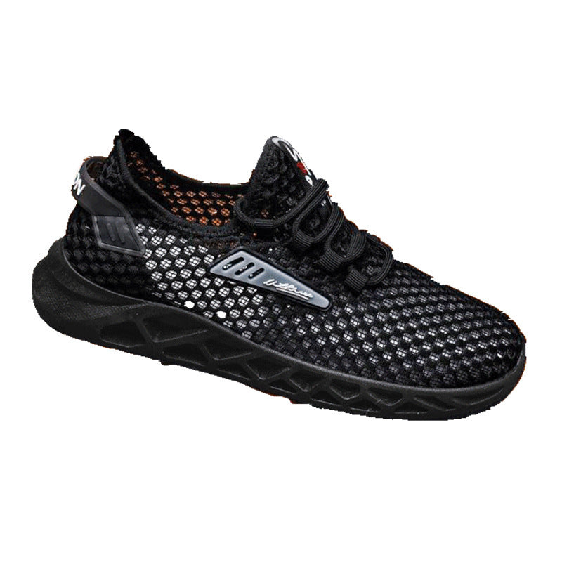 Men’s Summer Mesh Shoes – Breathable Hollow Casual Sports Sneakers
