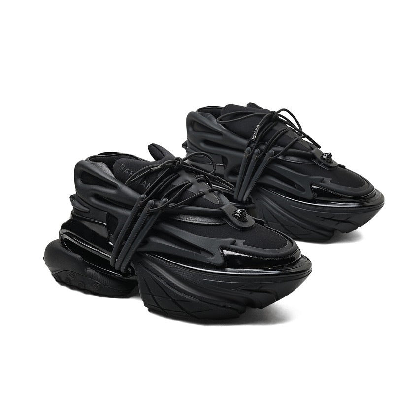 European Station Space Daddy Shoes for Women – Futuristic Platform Sneakers