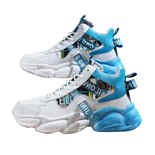 Men’s First-Layer Cowhide Leather Sneakers – Comfortable Fashion Casual Shoes