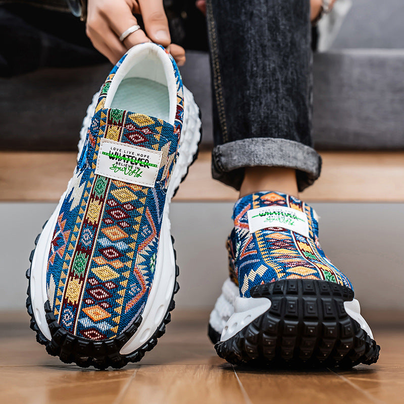 Men’s Height Increasing Shoes – Platform Slip-on Fashion Sneakers