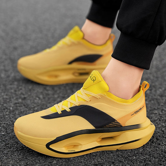 Men’s Rebound Running Shoes – Versatile Shock-Absorbing Raised Sole Design