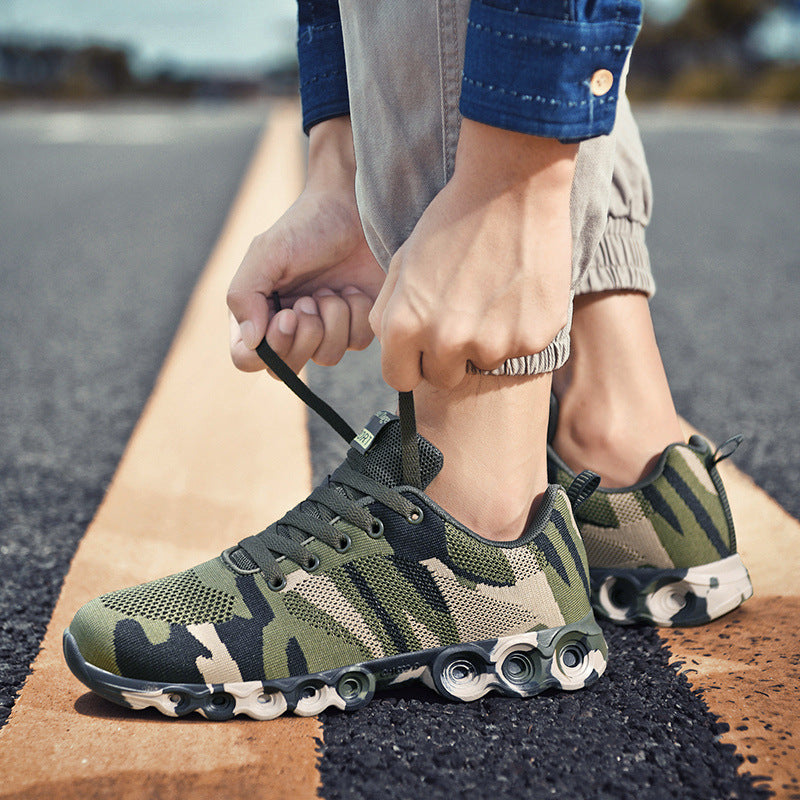 Men’s Camouflage Sneakers – Non-slip, Lightweight, All-season Use