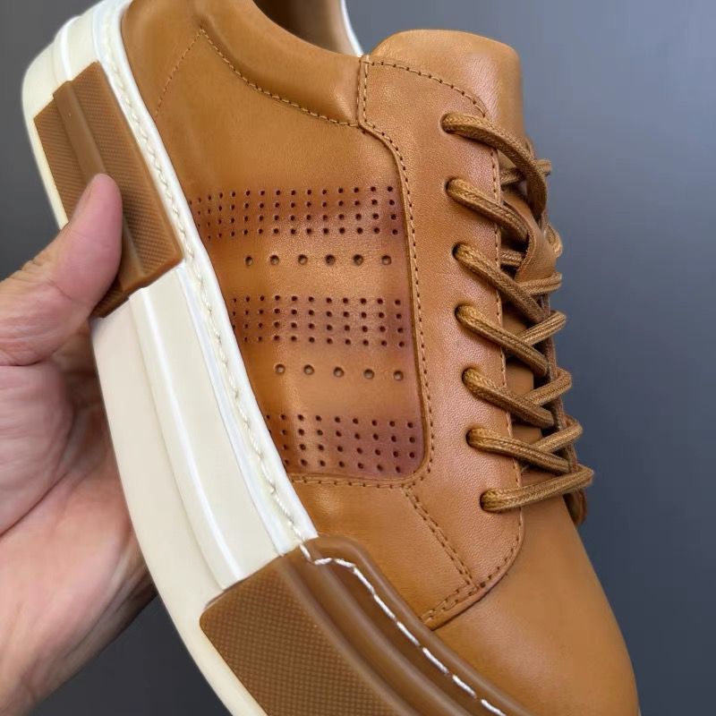 Men’s Casual Leather Sneakers – Soft, Breathable & Genuine Leather