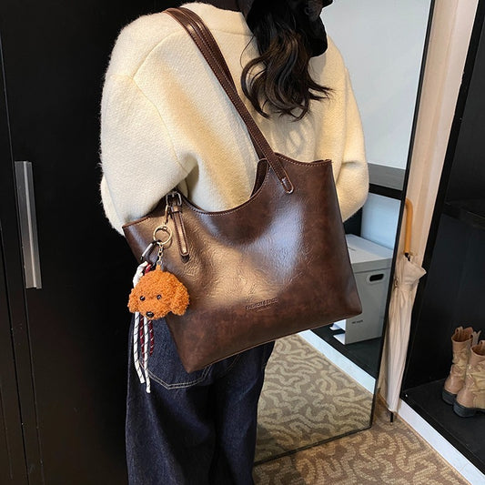 Women’s Retro Commuter Shoulder Bag – Fashion Handbag