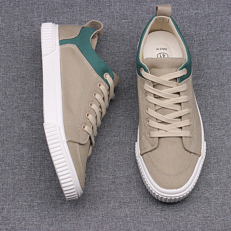 Men’s New Spring Canvas Shoes – Breathable Lace-Up Design