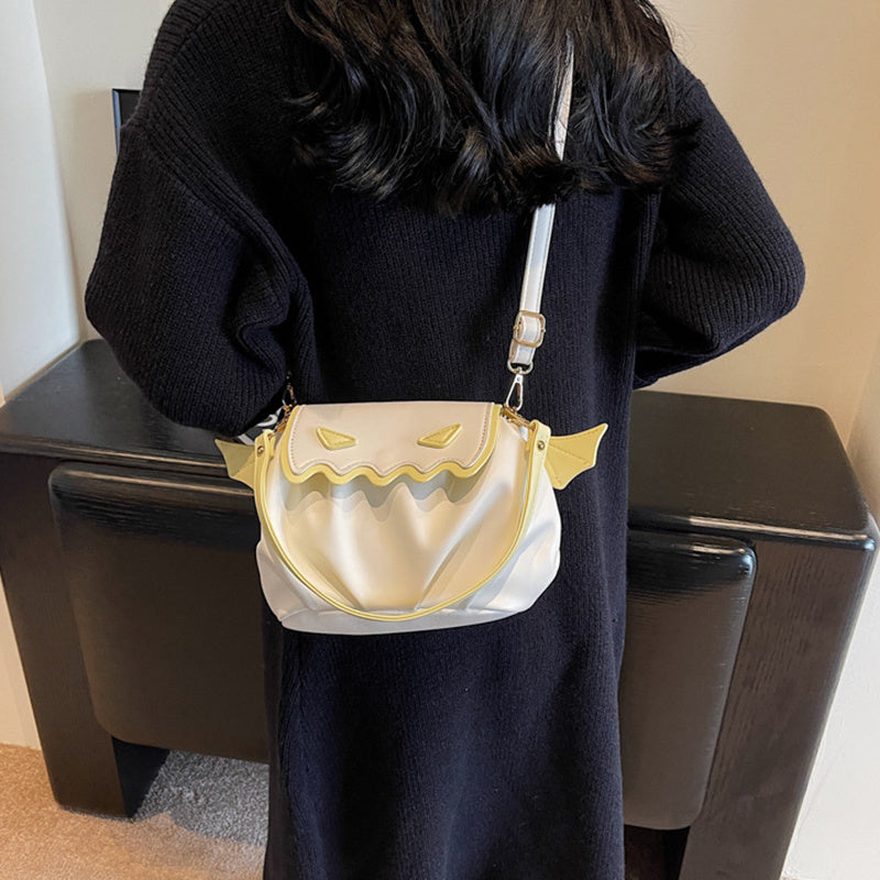 Halloween Pumpkin Crossbody Bag – Funny Cartoon Shoulder Bag for Women