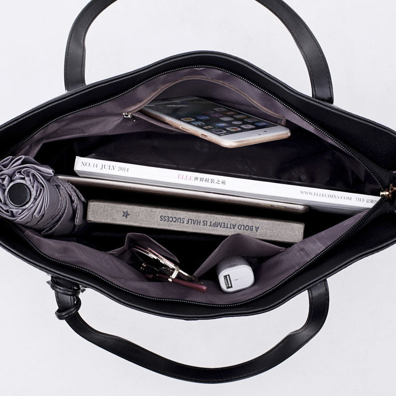 New Textured Large-Capacity Tote Bag – Fashion Women’s Shoulder Handbag