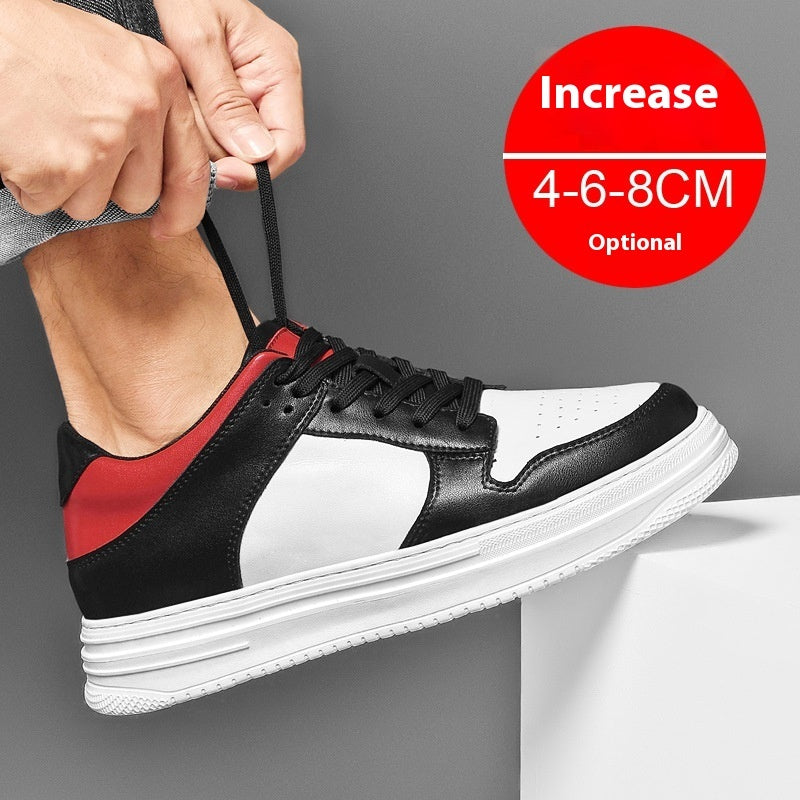 Men’s Summer Height Increasing Shoes – 8cm Invisible Lift, Breathable Platform Sports Sneakers