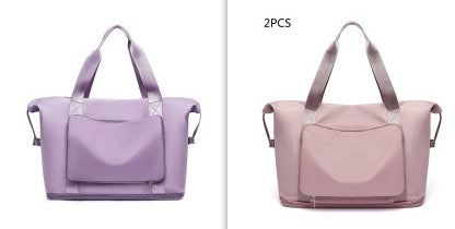 Women’s Foldable Gym Bag – Large Capacity Travel & Yoga Tote Bag