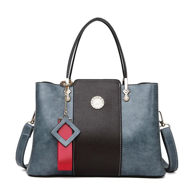 Three-Layer Soft Leather Shoulder Messenger Bag for Women