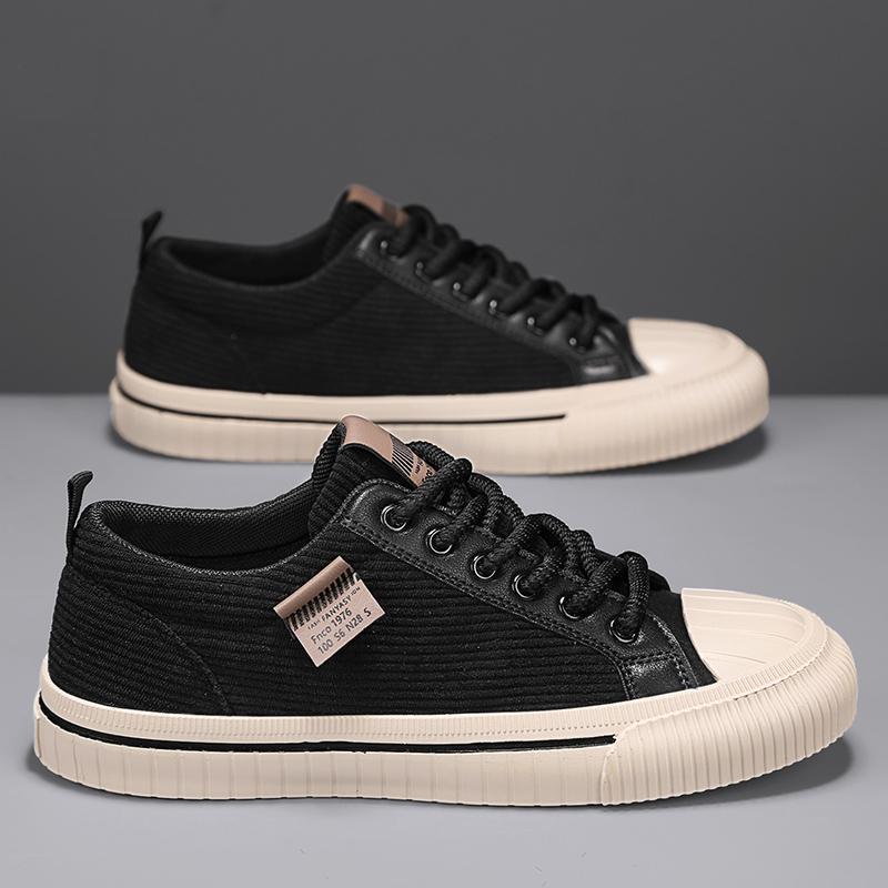 Men’s Corduroy Low-Top Shoes – Comfortable Small Casual Style