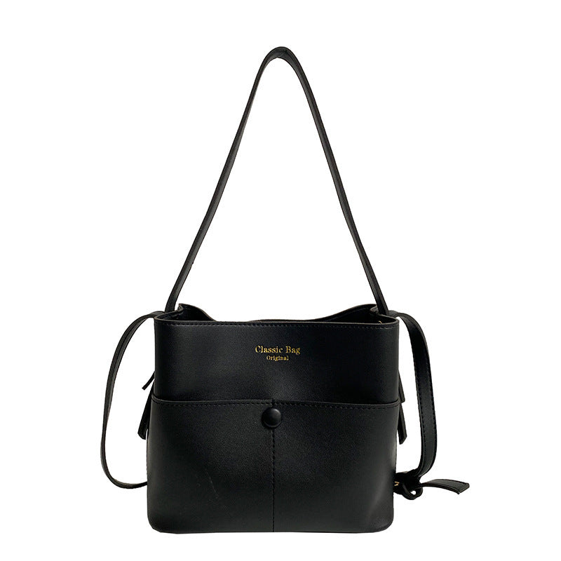 Fashion Net Red Retro Bucket Bag for Women