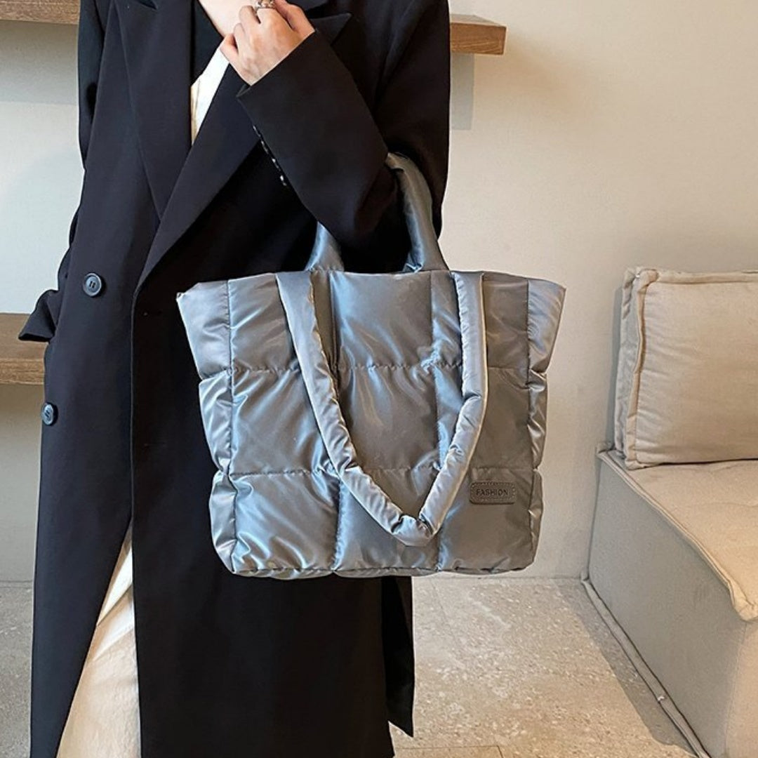 Large Capacity Cotton Down Jacket Shoulder Bag for Women