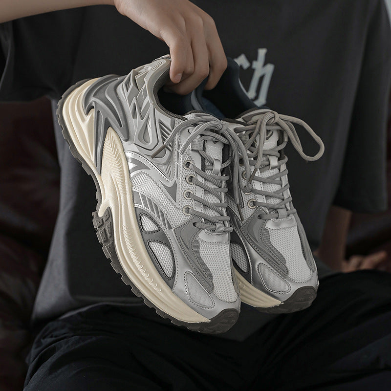 Men’s Casual Jogging Shoes – Retro Breathable Sports Sneakers