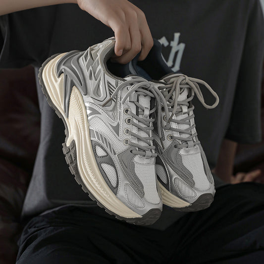 Men’s Casual Jogging Shoes – Retro Breathable Sports Sneakers