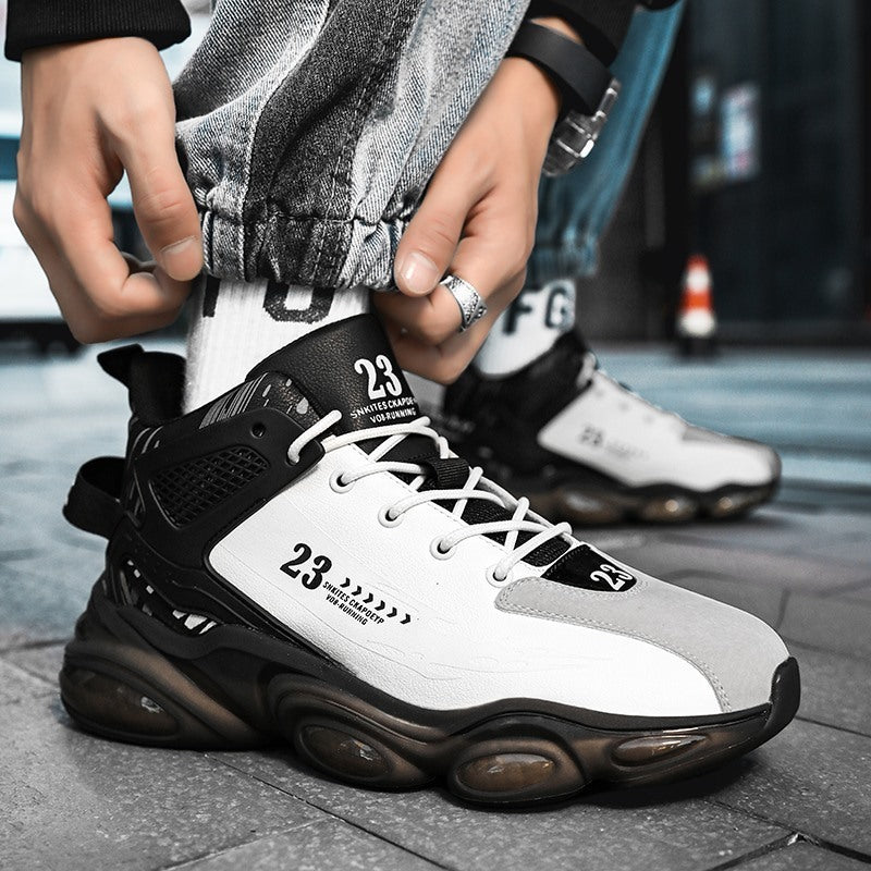 Men’s High-Top Basketball Sneakers – Casual Platform Shoes