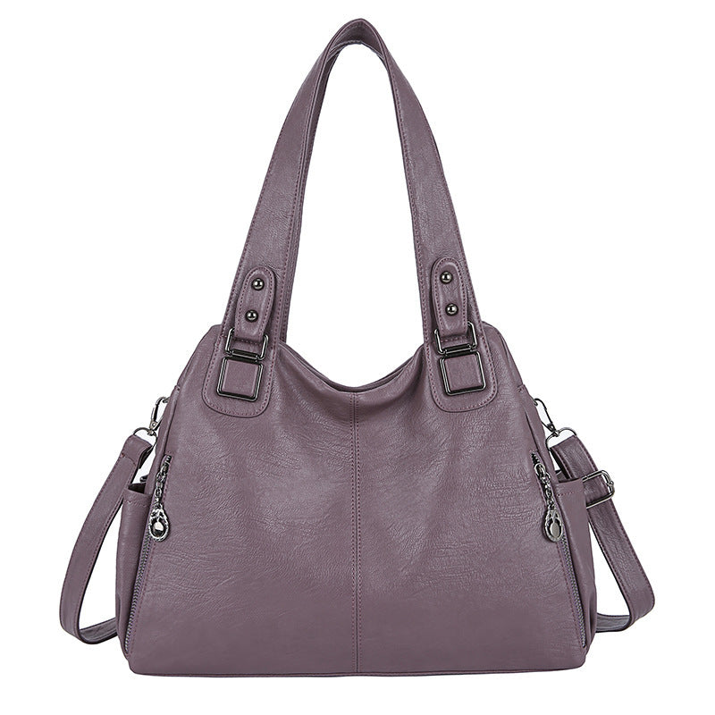 Fashionable All-Match Leather Bag – Women’s Hand-Carry & Crossbody