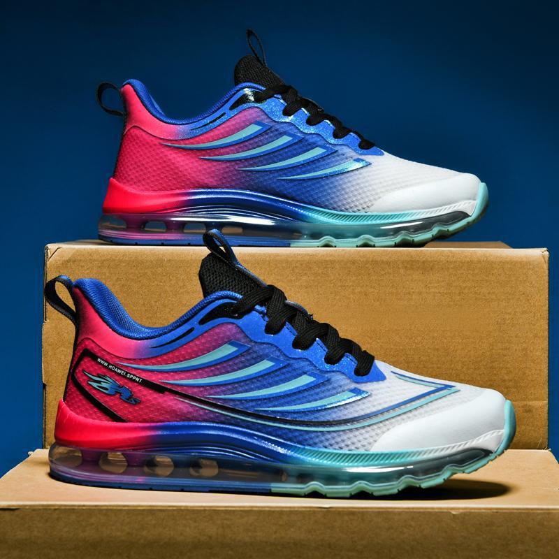 Men’s Large Size 48 Shoes – Flying Woven Breathable Sports Sneakers