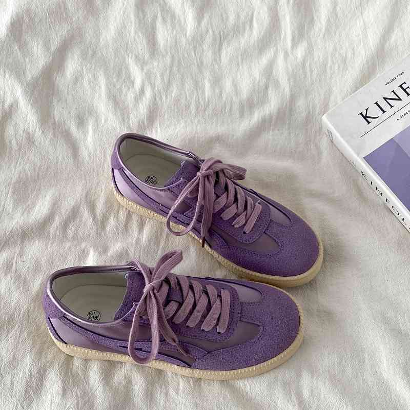 Popular Purple Silk German Training Shoes For Women