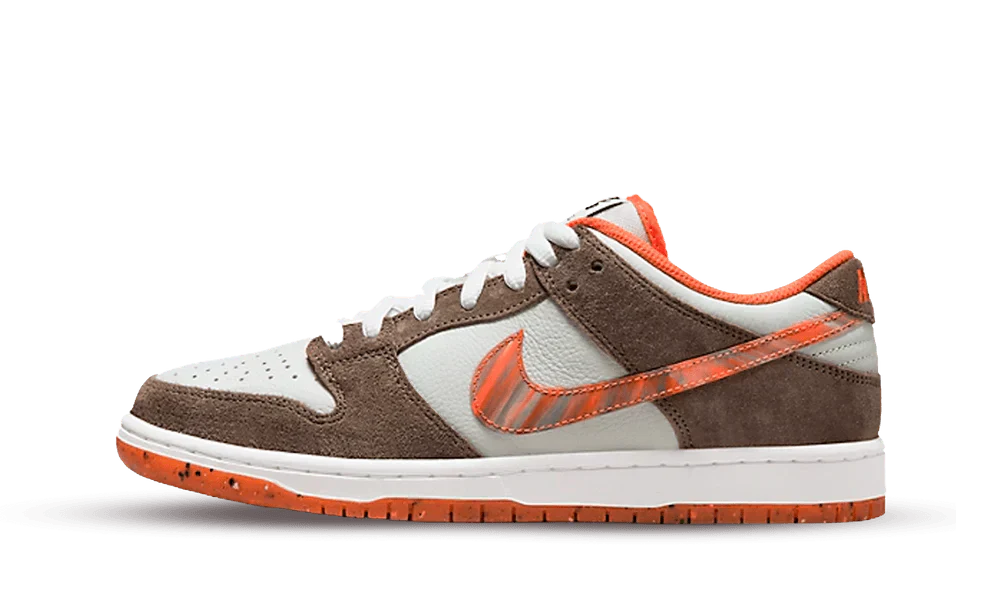Nike SB Dunk Low Shoes Olive Gray Mantra Orange Rattan
