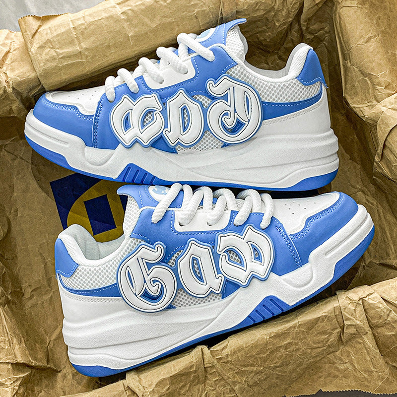 Men’s Mesh Platform Casual Canvas Shoes – Breathable Sneakers