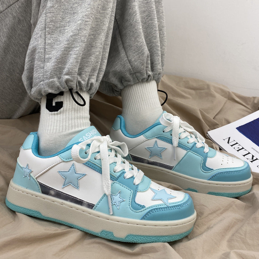 Flat Bottom Low Top Skateboard Shoes Sports Women