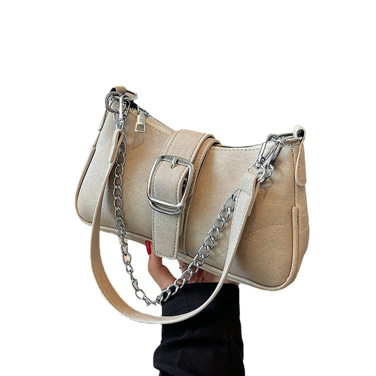 Denim French Stick Bag Autumn And Winter Advanced New Popular Blue Retro American Style