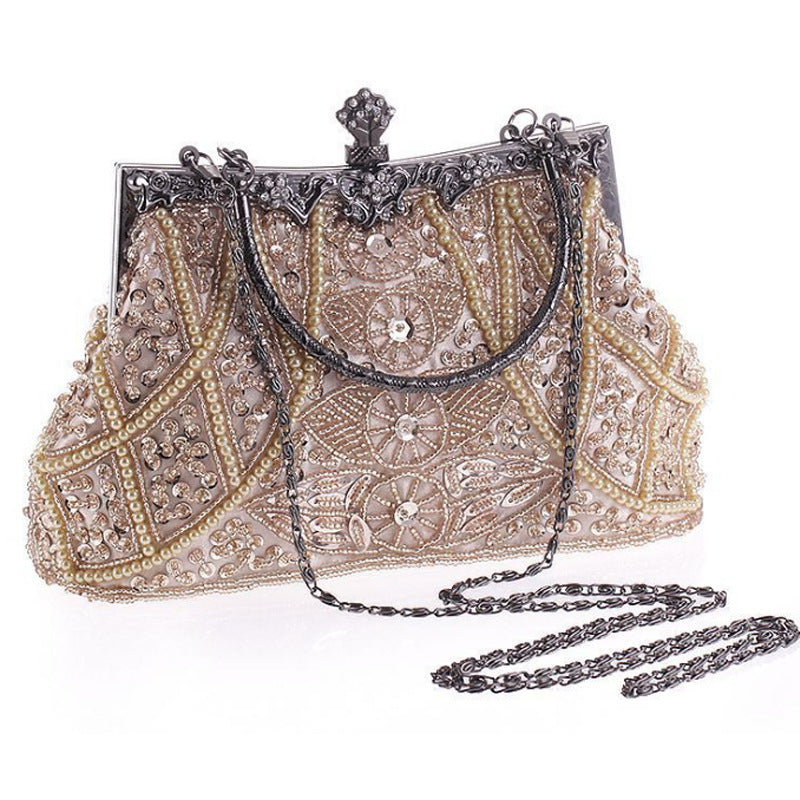 Women’s Embroidered Handbag – Beaded Evening Dress Purse