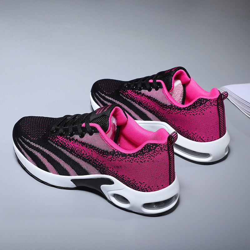 Autumn New Style Flying Woven Air Cushion Shoes Women