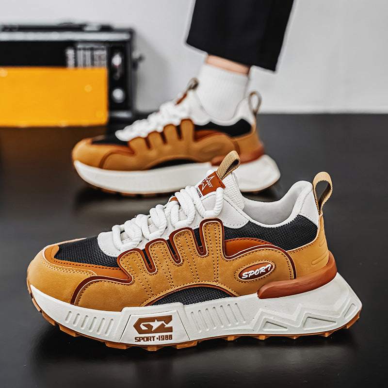 Men’s Fashion Mesh Sneakers – Trendy Casual Dad Shoes