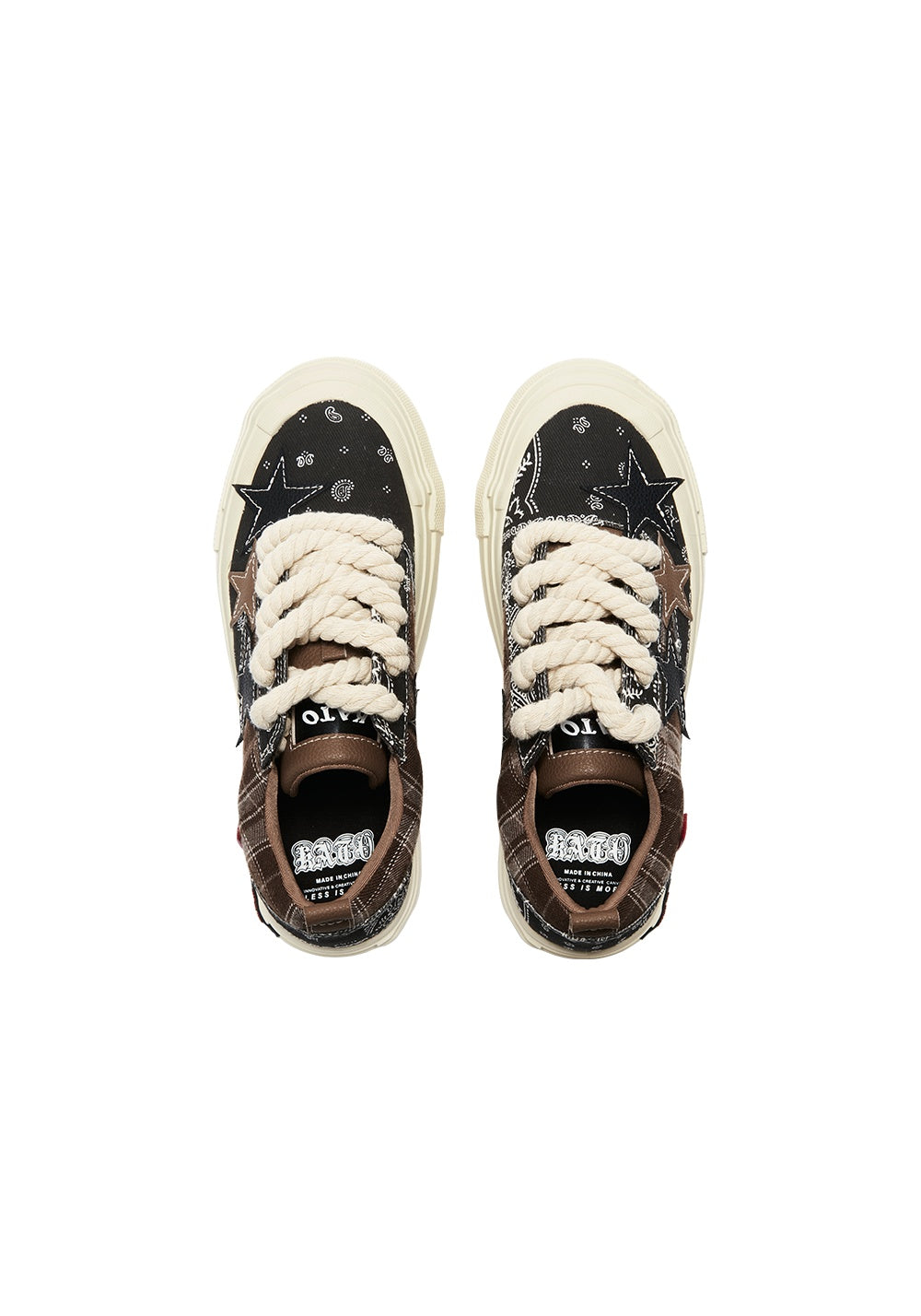 KAALIXTO--Star Canvas Shoes-Paisley - Unisex