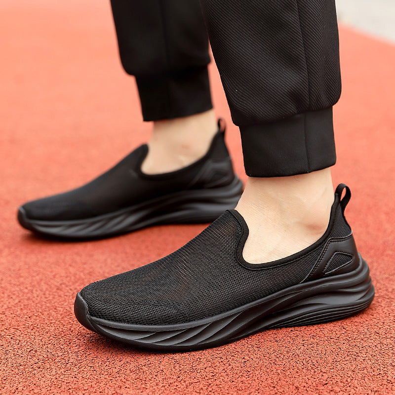 Men’s Lazy Shoes – Hollow Mesh Cloth, Breathable & Lightweight