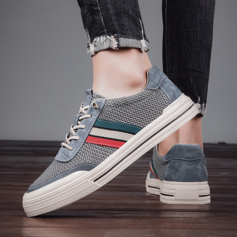 Men's No-tie Hollow Breathable Casual Shoes All-matching