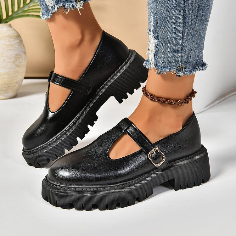 Word Buckle Stylish Casual Shoes Women