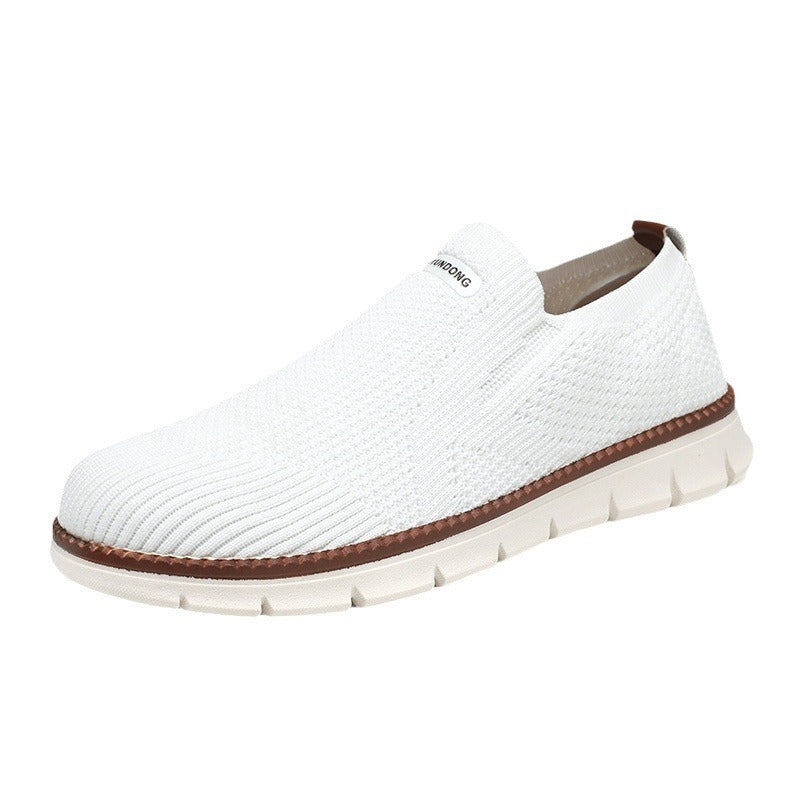 Men’s Flyknit Mesh Shoes – Breathable Lightweight Casual Sneakers