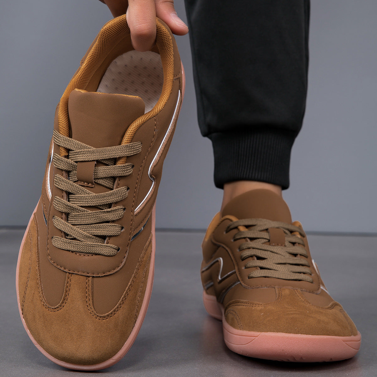 Men’s Fashion Sneakers – Plus Size, Wide Toe, Casual Comfort