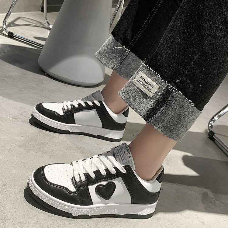 Flat Bottom Low Top Skateboard Shoes Sports Women