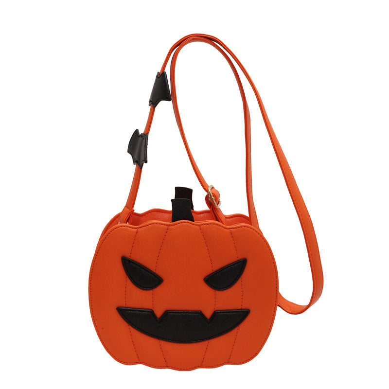 Women’s Halloween Shoulder Bag – Pumpkin Cartoon Personalized Bag