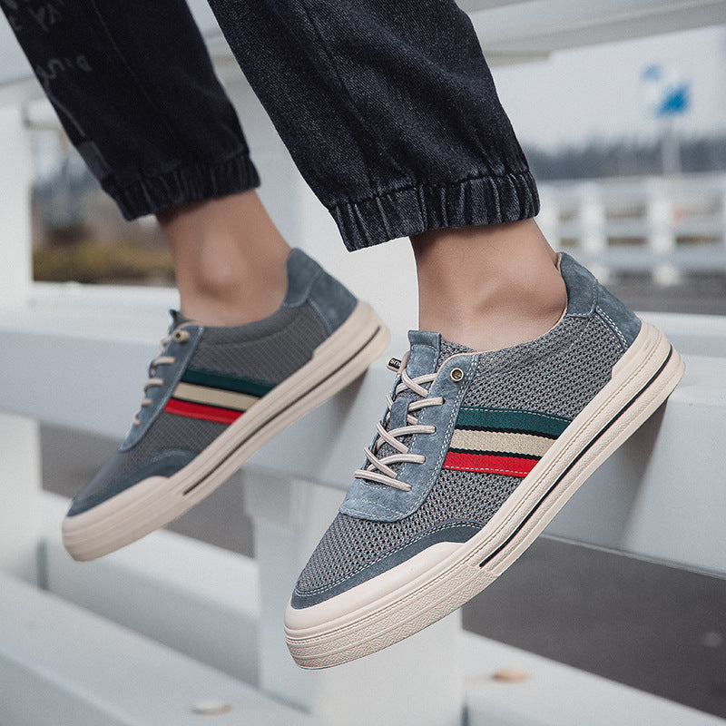 Men's No-tie Hollow Breathable Casual Shoes All-matching