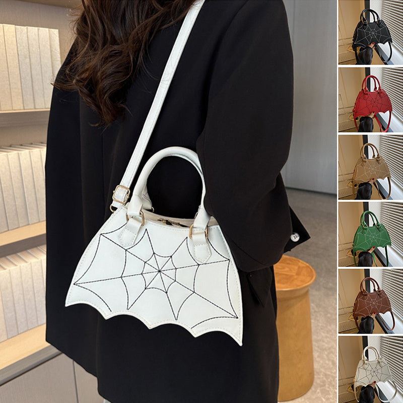 Halloween Spider Web Saddle Bag – Fashion Crossbody for Women