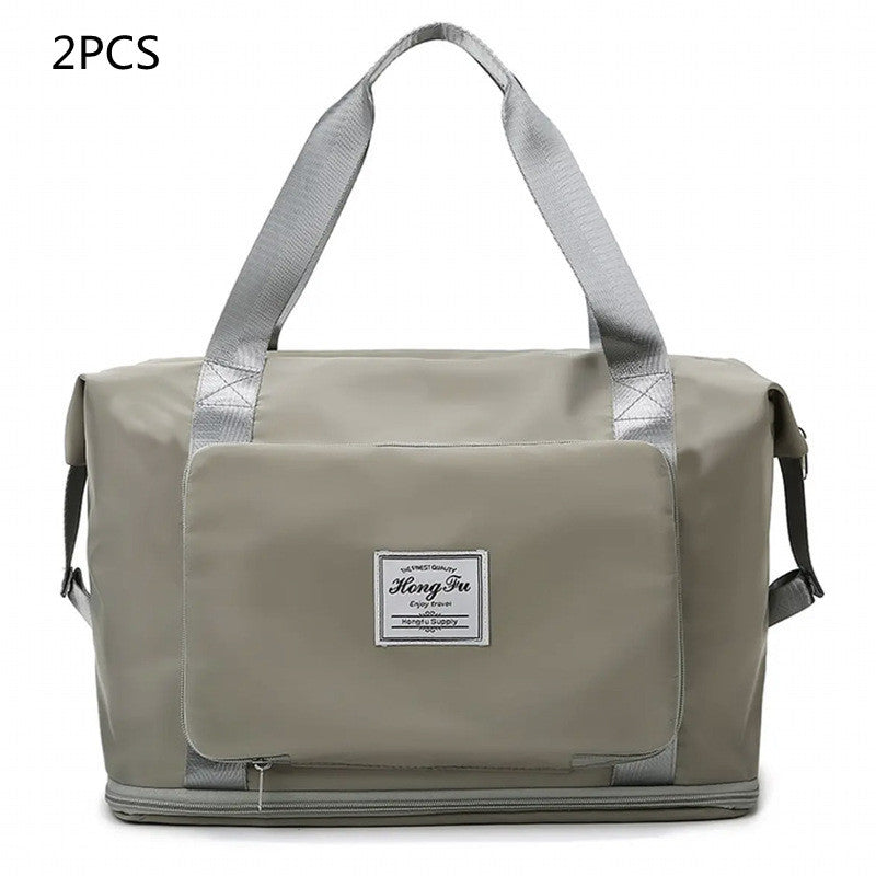 Women’s Foldable Gym Bag – Large Capacity Travel & Yoga Tote Bag