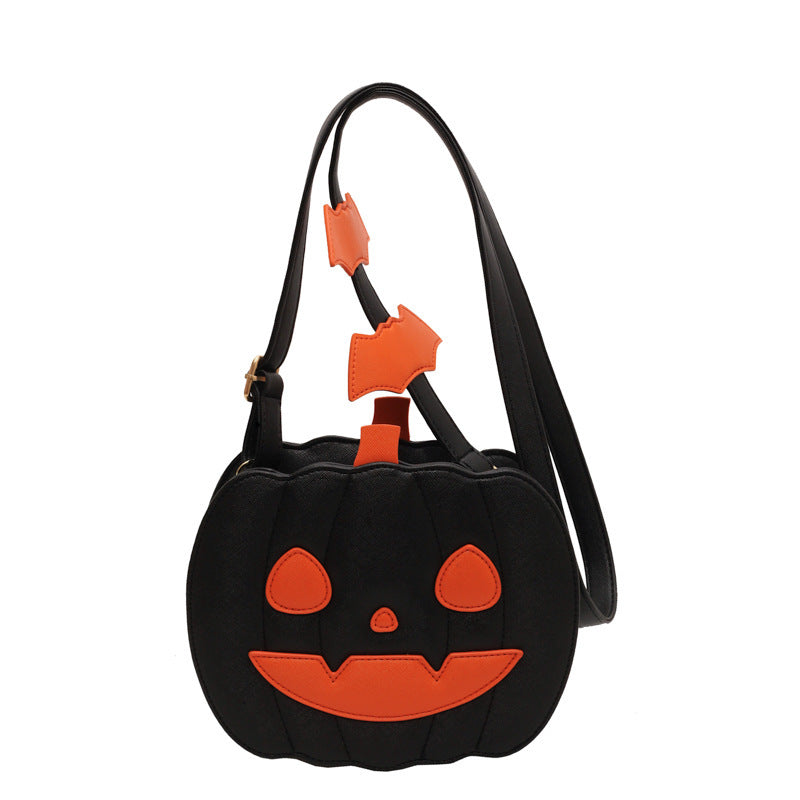 Women’s Halloween Shoulder Bag – Pumpkin Cartoon Personalized Bag
