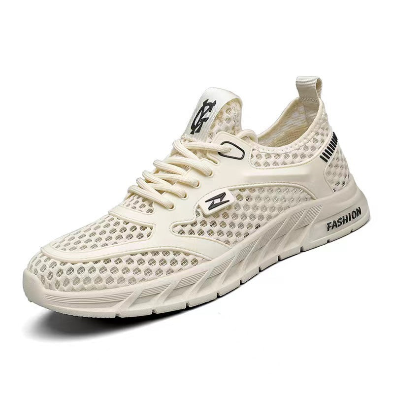 Men's Shoes Summer Hollow Breathable Casual Versatile Soft Bottom
