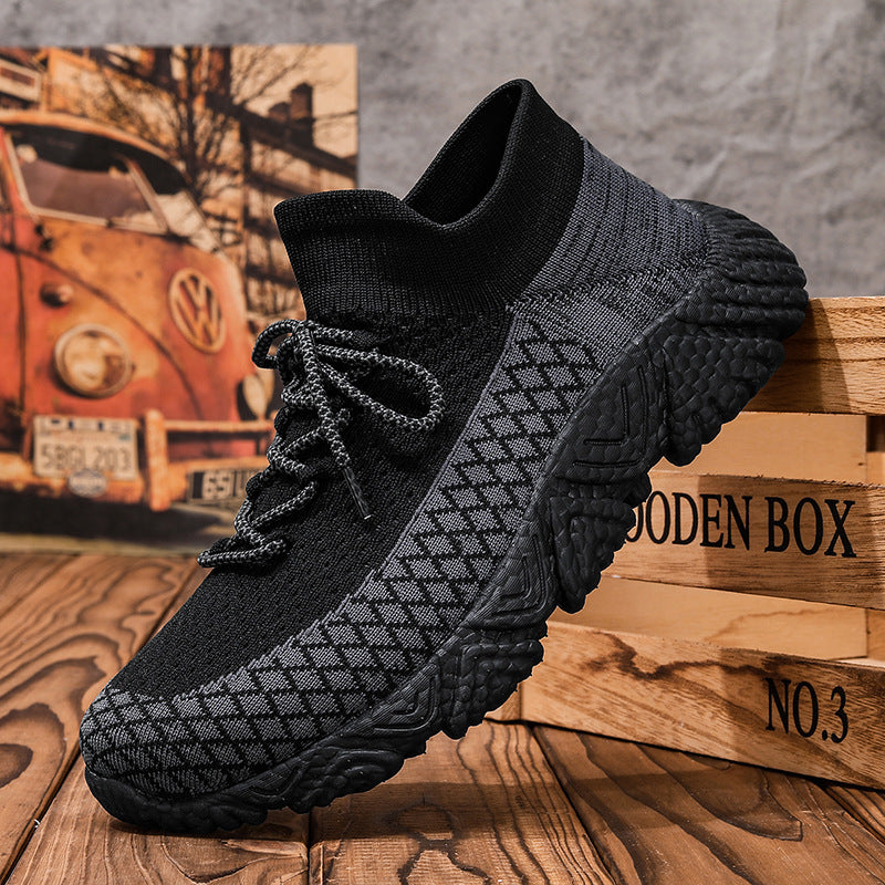 Men’s Fly Woven Mesh Sneakers – Lightweight & Breathable Shoes
