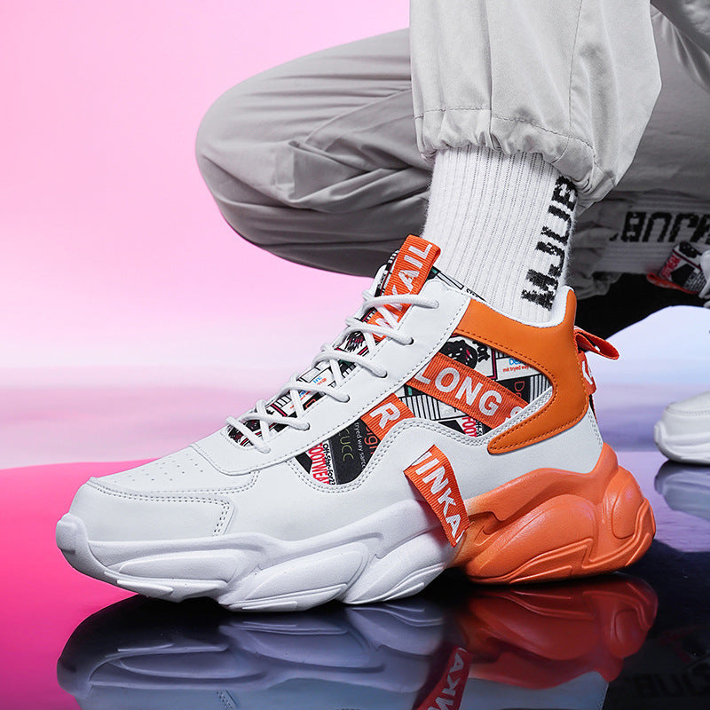 Men’s First-Layer Cowhide Leather Sneakers – Comfortable Fashion Casual Shoes