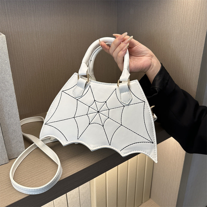 Halloween Spider Web Saddle Bag – Fashion Crossbody for Women