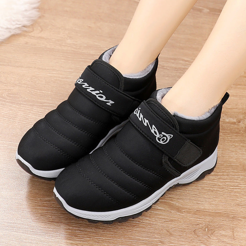 Winter Old Beijing Cotton Shoes Women Plus Cashmere